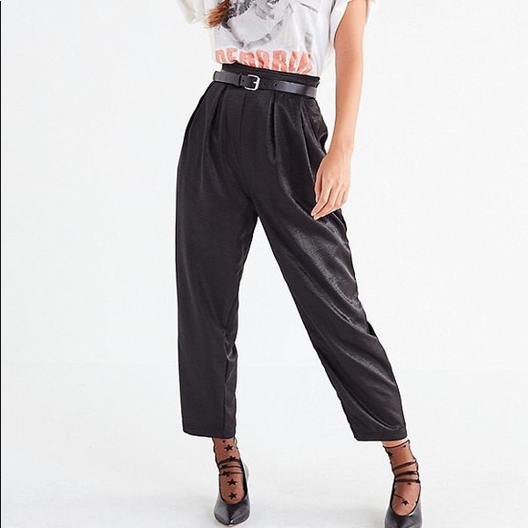 Urban Outfitters Pants - UO Satin pleated pants